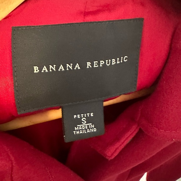Banana Republic Red Coat, S Petite - Picture 5 of 8